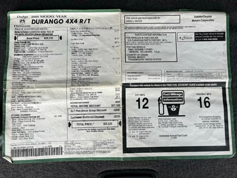 Used 2000 Dodge Durango 4WD image 64