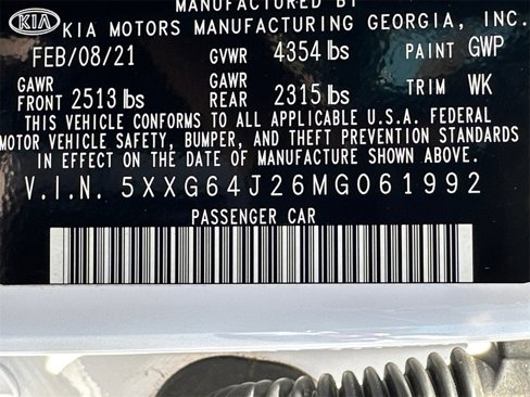 Used 2021 Kia K5 GT-Line w/ GT-Line FWD Premium Package image 32