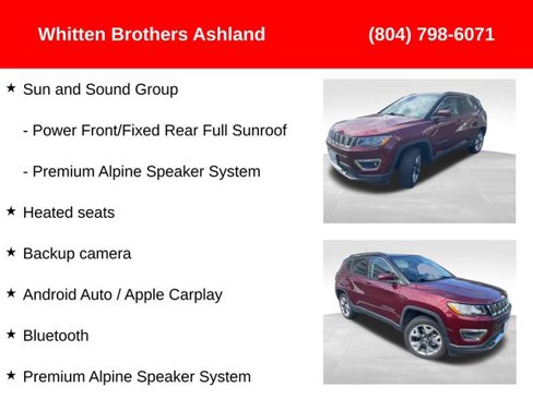 Used 2021 Jeep Compass Limited w/ Sun and Sound Group image 4