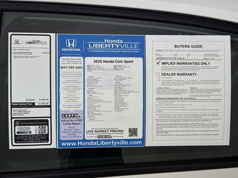 Used 2025 Honda Civic Sport image 53