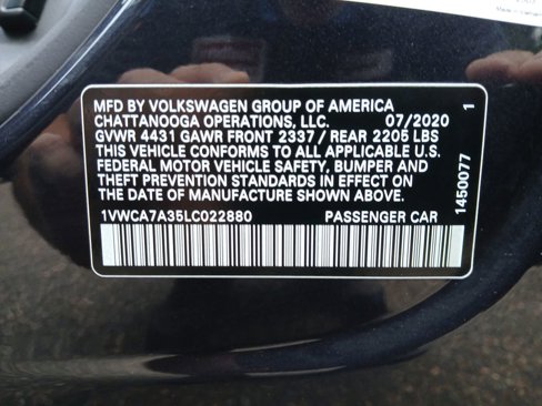 Certified 2020 Volkswagen Passat 2.0T SEL image 31