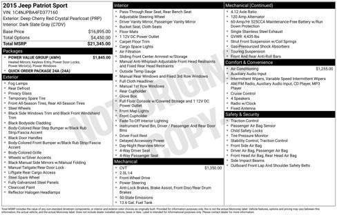 Used 2015 Jeep Patriot Sport w/ Power Value Group image 4