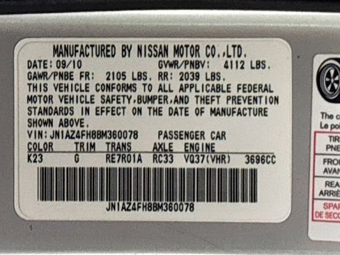 Used 2011 Nissan 370Z Touring w/ Sport Pkg image 24