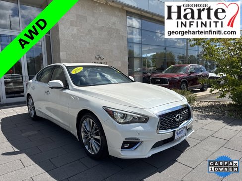 Used 2021 INFINITI Q50 Luxe w/ All Weather Package image 1