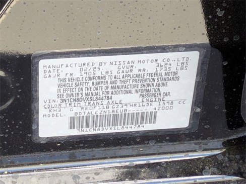 New 2025 Nissan Versa S w/ Trunk Package image 29