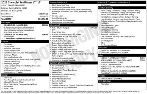 Used 2023 Chevrolet TrailBlazer LT w/ Convenience Package image 5