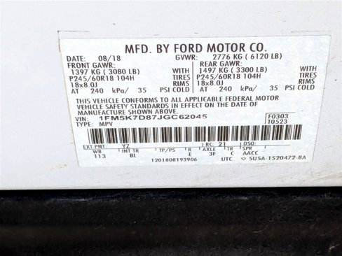 Used 2018 Ford Explorer XLT w/ Equipment Group 202A image 35