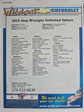 Used 2015 Jeep Wrangler Unlimited Sahara w/ Dual Top Group image 28
