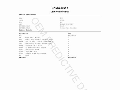 Used 2019 Honda Civic LX image 2