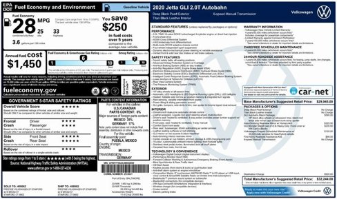 Used 2020 Volkswagen Jetta GLI Autobahn w/ GLI Autobahn Black Package image 4