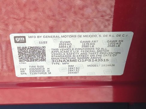Used 2023 Chevrolet Equinox RS w/ RS Leather Package image 32
