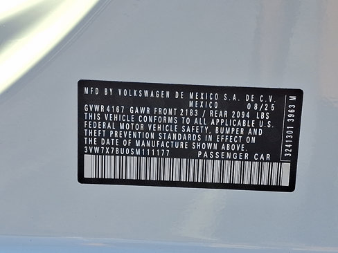 New 2025 Volkswagen Jetta SE image 10
