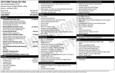 Used 2019 GMC Terrain SLT w/ Preferred Package image 4