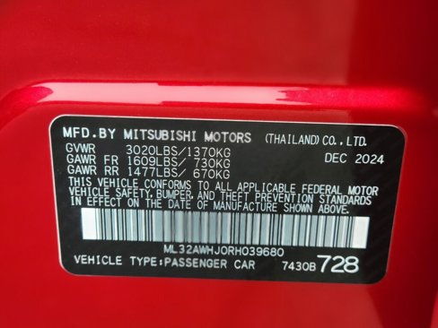 New 2024 Mitsubishi Mirage Black Edition image 30