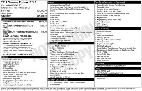 Used 2019 Chevrolet Equinox LT image 56