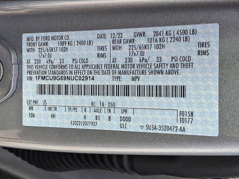 Used 2022 Ford Escape SE image 27