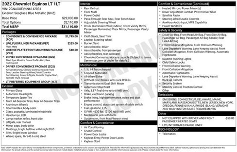 Used 2022 Chevrolet Equinox LT image 30