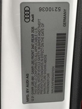 Used 2022 Audi A4 2.0T Premium Plus w/ Premium Plus Package image 33