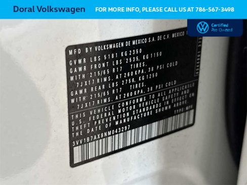 Certified 2022 Volkswagen Tiguan S image 29