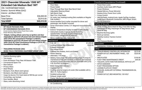 Used 2021 Chevrolet Silverado 1500 W/T w/ WT Value Package image 6