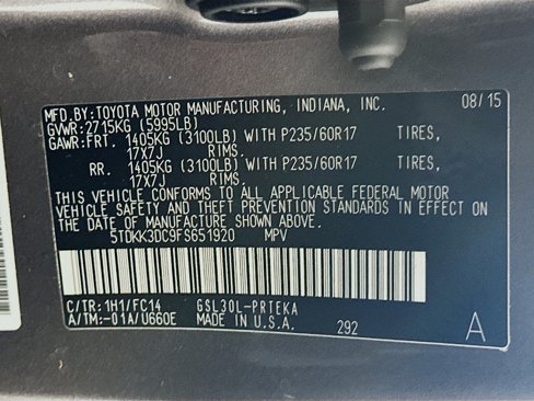 Used 2015 Toyota Sienna LE image 12