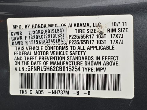 Used 2012 Honda Odyssey EX-L image 36