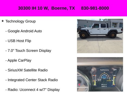 Used 2020 Jeep Gladiator Sport w/ Quick Order Package 24S image 24