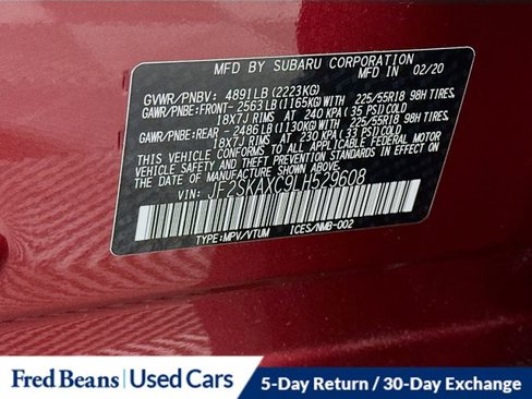 Used 2020 Subaru Forester Touring w/ Popular Package #2 image 36