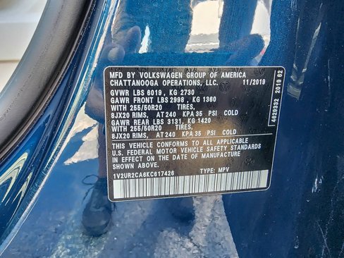 Used 2019 Volkswagen Atlas SE w/ Panoramic Sunroof Package image 25