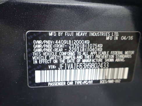Used 2017 Subaru WRX Premium image 47