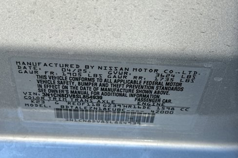 New 2025 Nissan Versa S w/ S Plus Package image 32