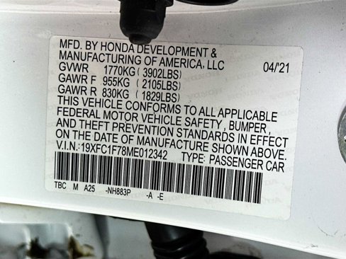 Used 2021 Honda Civic EX-L image 29