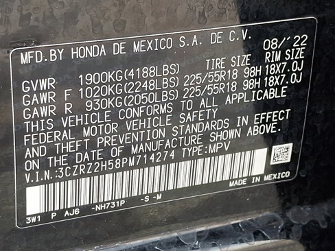 Certified 2023 Honda HR-V Sport image 28