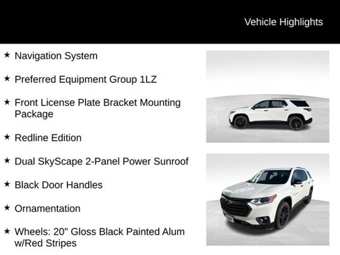 Used 2020 Chevrolet Traverse Premier w/ Redline Edition image 3