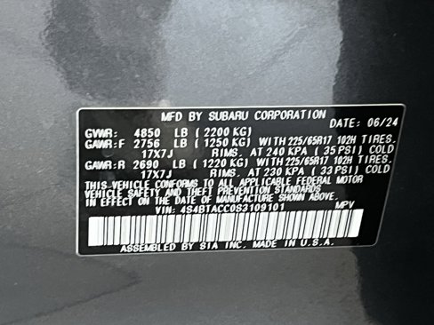 Certified 2025 Subaru Outback Premium image 24