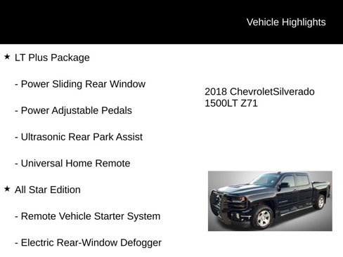 Used 2018 Chevrolet Silverado 1500 LT w/ All Star Edition image 4