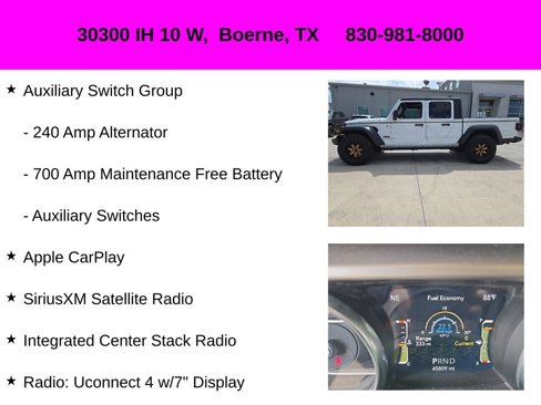 Used 2020 Jeep Gladiator Sport w/ Quick Order Package 24S image 26