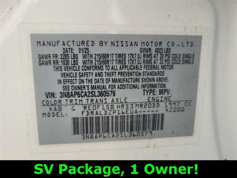 Used 2025 Nissan Kicks SV w/ Charging Package image 19