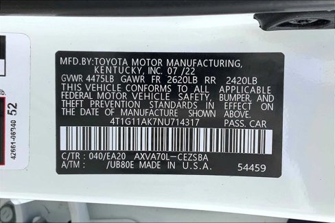 Used 2022 Toyota Camry SE image 35