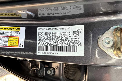 Used 2019 Honda Accord LX image 32