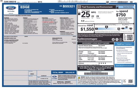 Used 2019 Ford Edge Titanium image 1