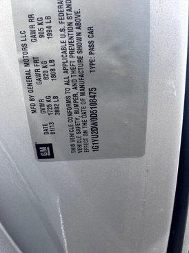 Used 2013 Chevrolet Corvette Grand Sport w/ Battery Protection Package image 6