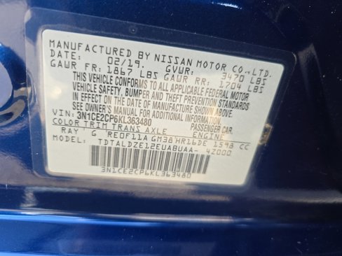 Used 2019 Nissan Versa Note SV image 33