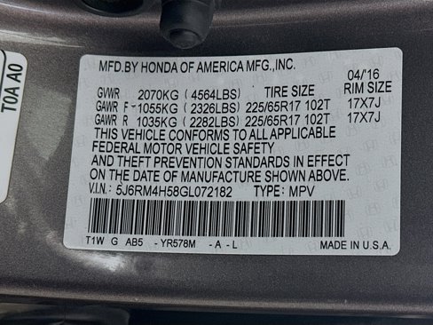 Used 2016 Honda CR-V EX image 32
