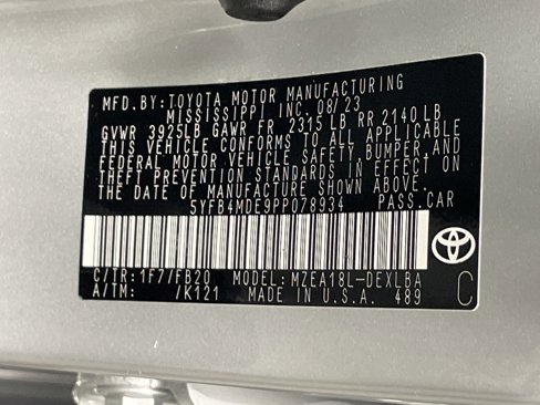 Certified 2023 Toyota Corolla LE image 36
