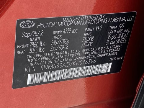 Used 2019 Hyundai Santa Fe SEL image 38