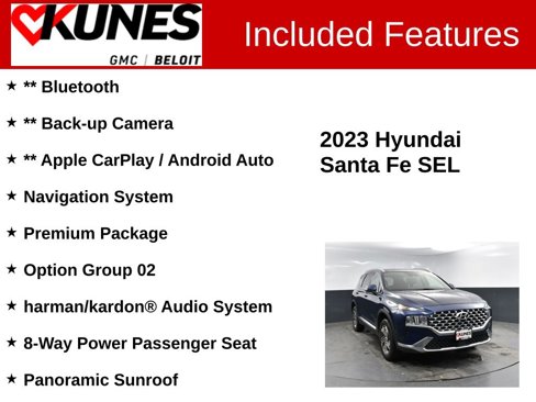 Used 2023 Hyundai Santa Fe SEL w/ Premium Package image 2