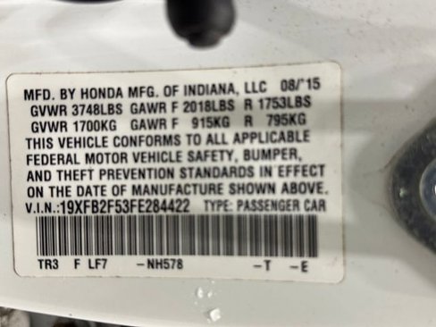 Used 2015 Honda Civic LX image 12
