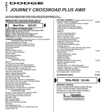 Used 2017 Dodge Journey Crossroad w/ Popular Equipment Group image 27