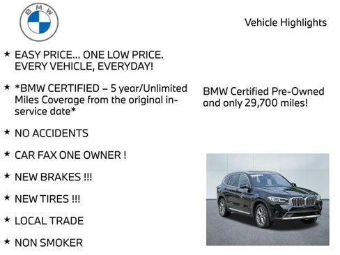 Certified 2023 BMW X3 xDrive30i w/ Premium Package image 11